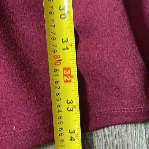 B. Darlin Burgundy Double Straps Midi Dress - Picture 5 of 5